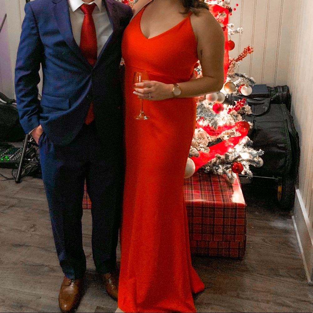 Red formal dress!